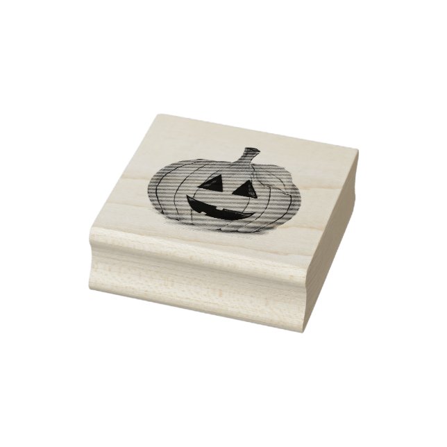 Jack O Lantern Pumpa Patch Gummistämpel Stämpel (Stämpel)