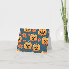 Jack-o'-lantern Pumpapatch-kort Kort