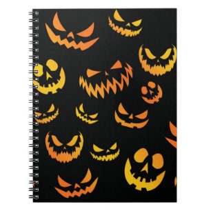 Jack o lantern Pumpkin Ansikte Anteckningsbok
