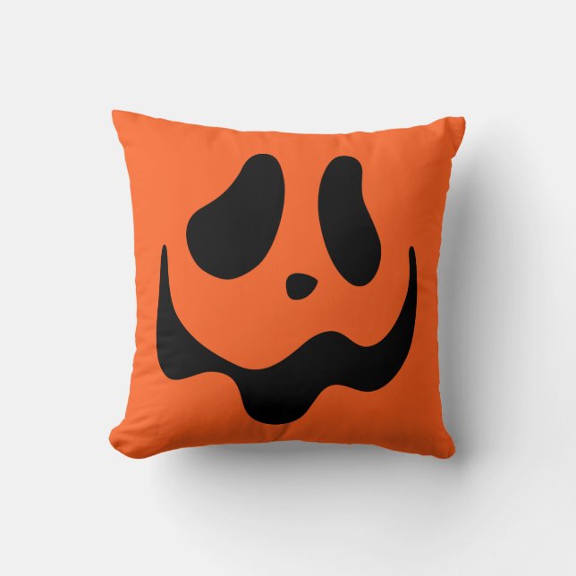 Jack o lantern Pumpkin Ansikte Dekorativ kudde (Framsida)