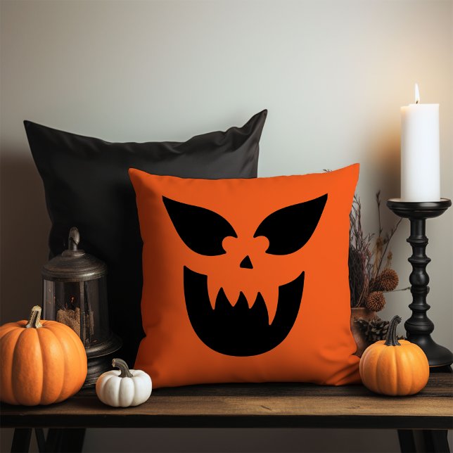 Jack o lantern Pumpkin Ansikte Dekorativ kudde (Skapare uppladdad)
