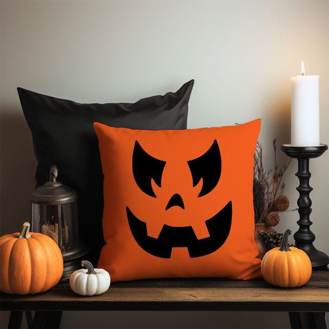 Jack o lantern Pumpkin Ansikte Dekorativ kudde (Skapare uppladdad)