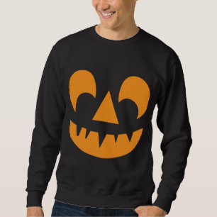Jack o lantern Pumpkin Ansikte Lång Ärmad Tröja