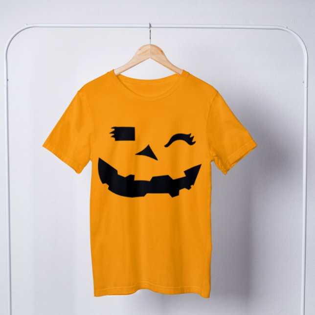 Jack o lantern Pumpkin Ansikte Orange Halloween T Shirt (Skapare uppladdad)