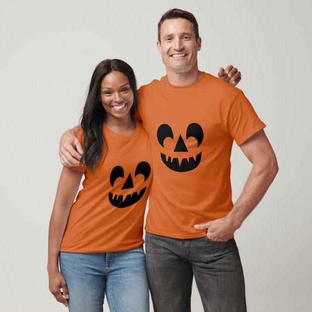 Jack o lantern Pumpkin Ansikte T Shirt (Unisex)