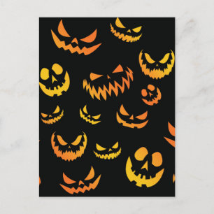 Jack o lantern Pumpkin Ansikte Vykort