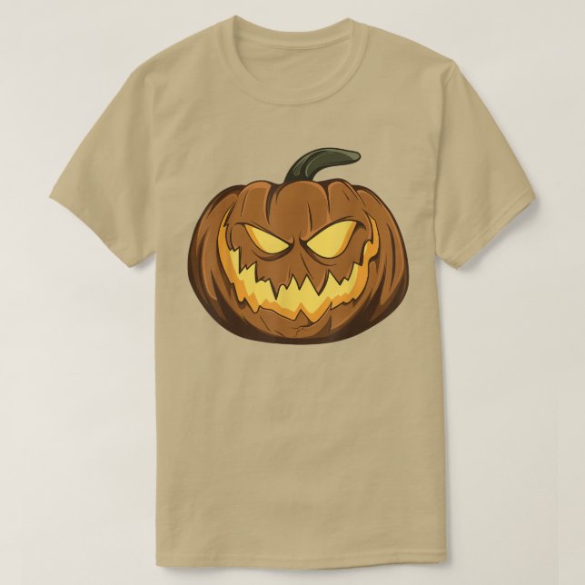 Jack o Lantern Pumpkin Boys, Girls, Men, Women Hal T Shirt (Design framsida)
