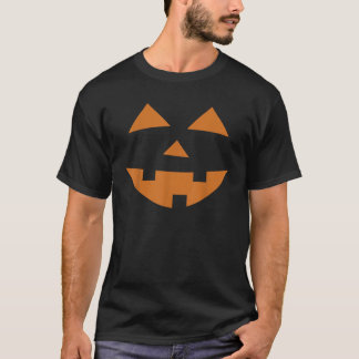 Jack O Lantern Pumpkin Face Funny Halloween Costum T Shirt