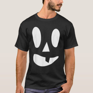 Jack O Lantern Pumpkin Face Funny Halloween Costum T Shirt