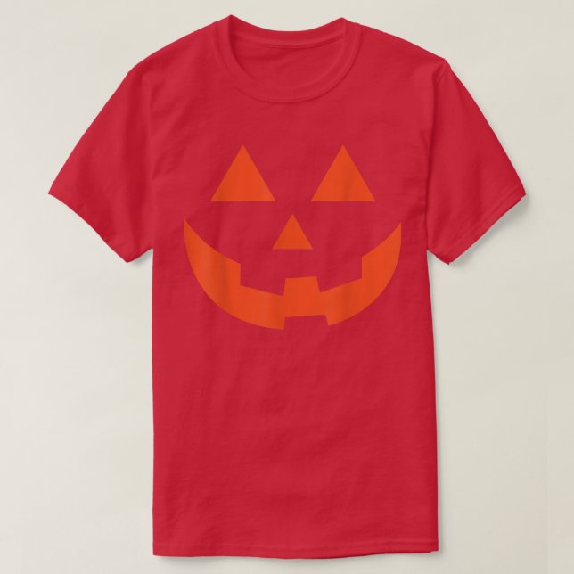 Jack o lantern Pumpkin Halloween Costume T Shirt (Design framsida)