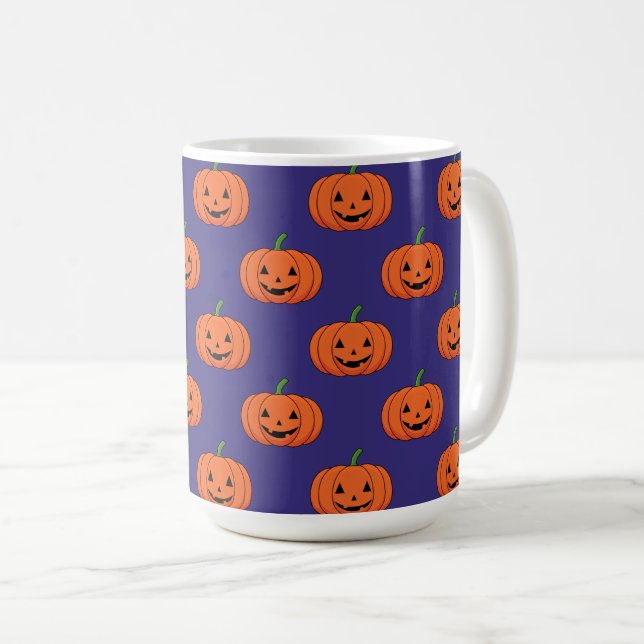 Jack-O'-Lantern Pumpkin Halloween Mönster Kaffemugg (Framsida höger)