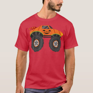 Jack o lantern Pumpkin Halloween Monster Lastbil T Shirt