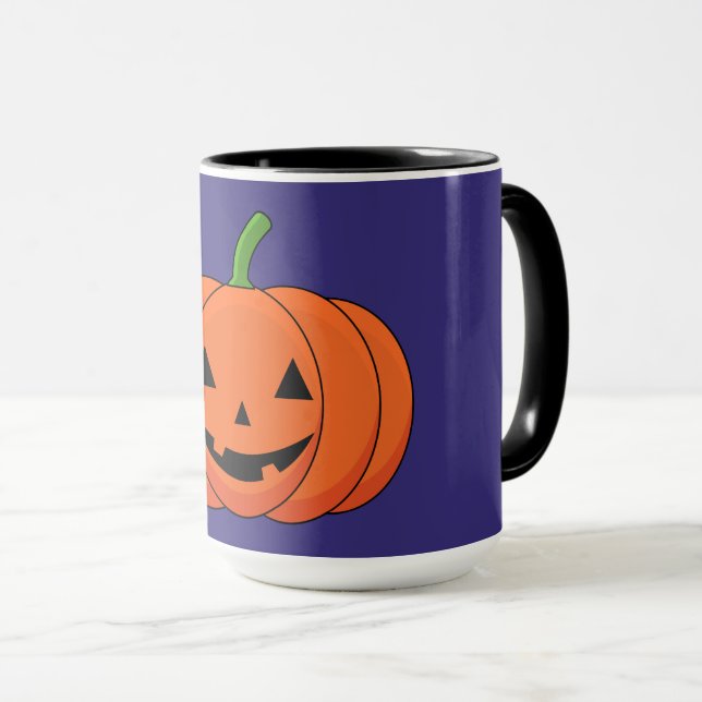Jack-O'-Lantern Pumpkin Halloween Mugg (Framsida höger)