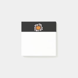 Jack-o-Lantern Pumpkin och Eyebollar i Mörken Post-it Block