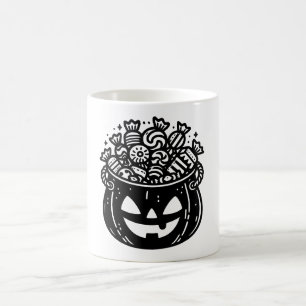 Jack-o-Lantern Pumpkin Pail Halloween Candy Kaffemugg