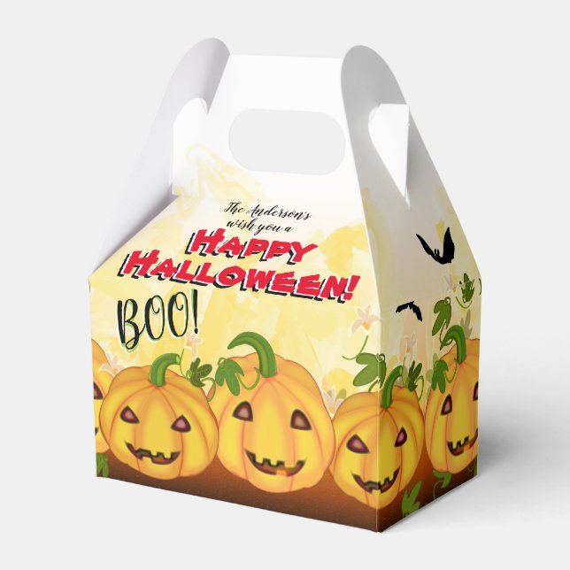 Jack o lantern Pumpkin Patch Halloween fest Presentaskar (Framsidan Sidan)