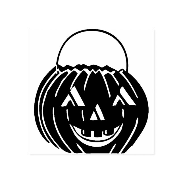 Jack-o'-lantern Rubber Frimärke Stämpel (Tryck)