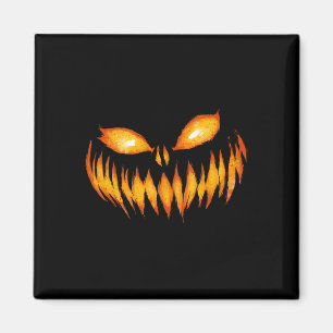 Jack o lantern Scary Carved Pumpkin Ansikte Hallow Magnet