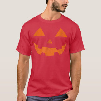 Jack o lantern Scary Halloween Pumpkin Ansikte T Shirt