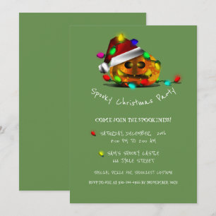 JACK O LANTERN SPOOKY CHRISTMAS PARTINBJUDANDE INBJUDNINGAR