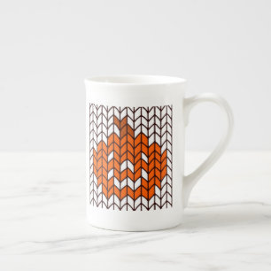 JACK-O-LANTERN-STICKAD Mugg av benporslin