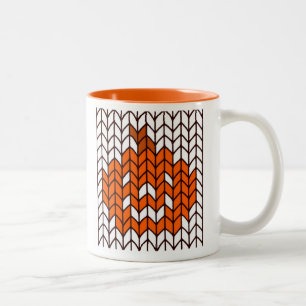 JACK-O-LANTERN STICKAD Orange Tvåtons Mugg