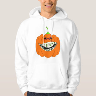 Jack o lantern stöder exponeringsglas för tröja med luva
