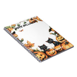 Jack o lantern, Svarta katter och Fågelskrämma Anteckningsbok