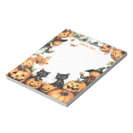Jack o lantern, Svarta katter och Fågelskrämma Hal Anteckningsblock