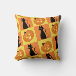Jack-o’-lantern throw pillow kudde