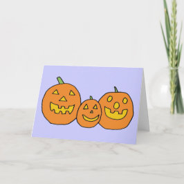 Jack-o'-Lantern Trio-kort Kort