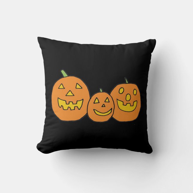 Jack-o'-Lantern Trio-kudde Kudde (Framsida)