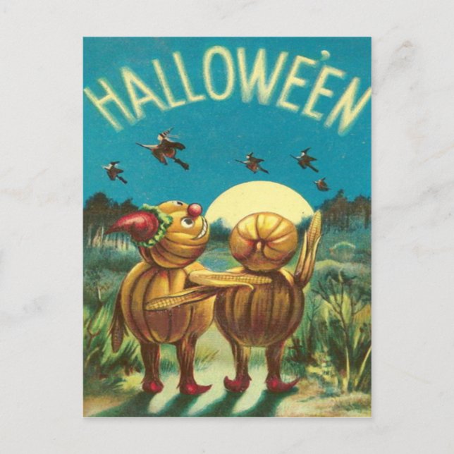 Jack O' Lantern-varelse monsterhäxa Vykort (Framsida)