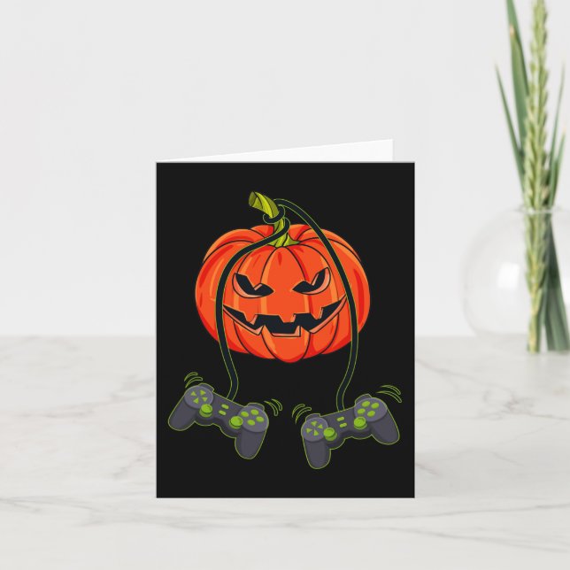 Jack o lantern videospelarstyrenheter Halloween B Kort (Framsida)