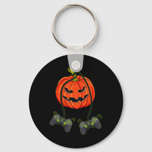 Jack o lantern videospelarstyrenheter Halloween B Nyckelring