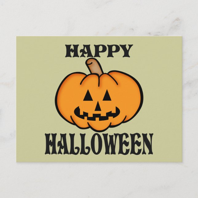Jack o lantern vykort (Framsida)