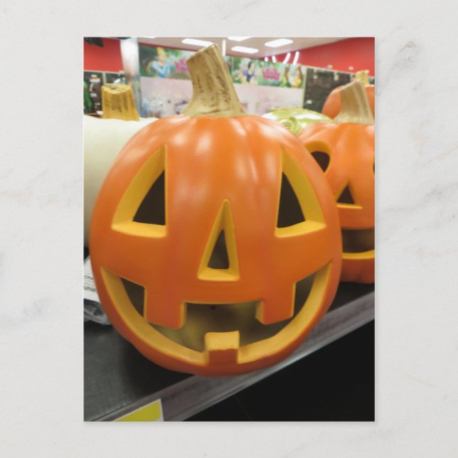 Jack-O-Lantern Vykort (Framsida)