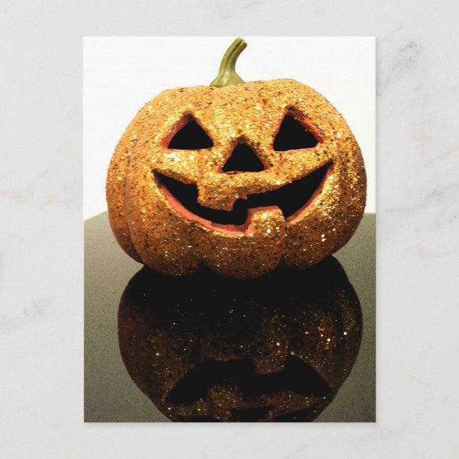 Jack-o'-lantern Vykort (Framsida)