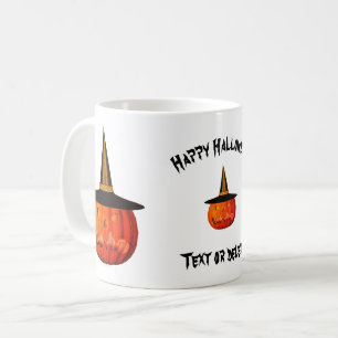 Jack o lantern Witch Hat Halloween Personlig Kaffemugg