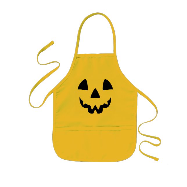 Jack o lanternansikte barnförkläde (Framsidan)