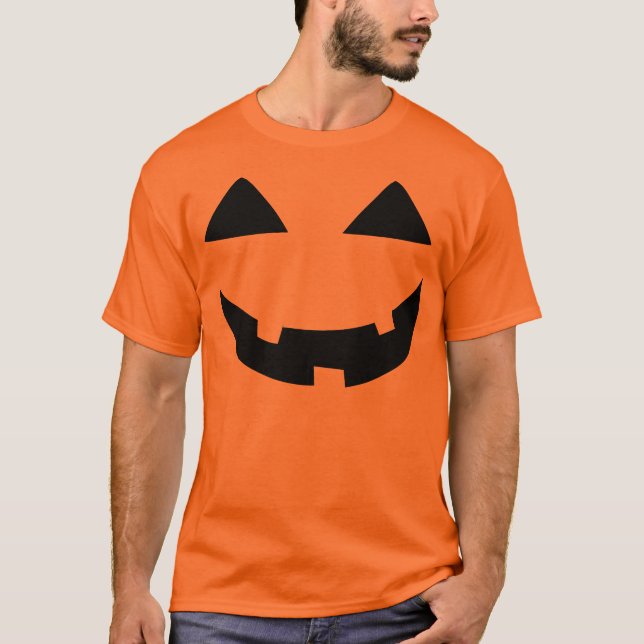 Jack o lanternansikte tee (Framsida)