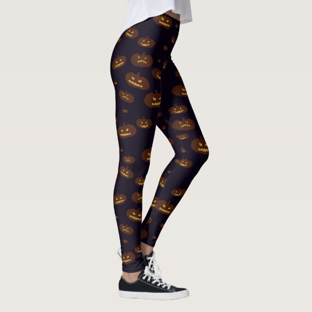 Jack o lanterndamasker leggings (Höger)