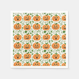 Jack-O’-Lanternmönster Pappersservett