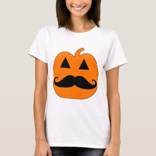 Jack o lanternmustasch t shirt