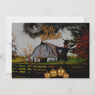 *~* Jack-o-Lanternor - Fågelskrämma-HALLOWEEN-KORT