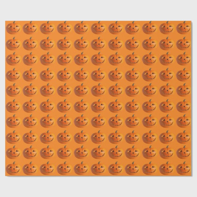 Jack-O-Lanternor Wrapping Papper Presentpapper (Platt)