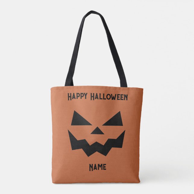 Jack-o-lanternpumpa ansikte tygkasse (Baksida)