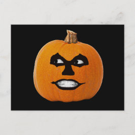 Jack o' Lanterns hotfulla ansikte, Halloween-pumpa Vykort