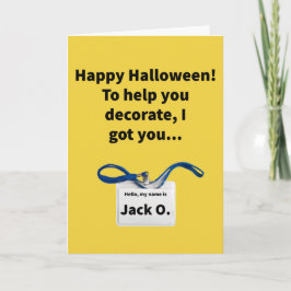 Jack O. Lanyard - Halloween Kort