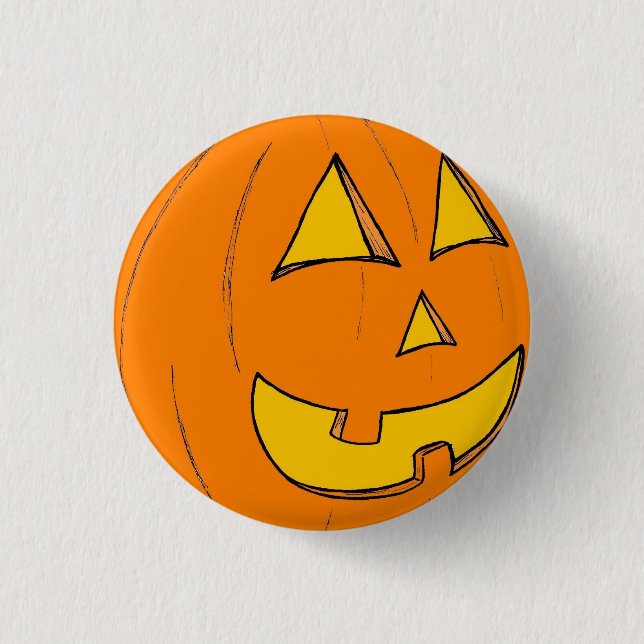 Jack o' Lila på Lantern-knapp Knapp (Framsida)